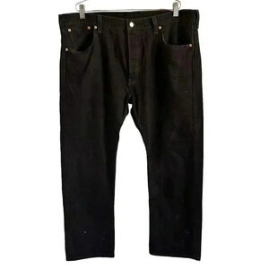 Levi's 501 xx Jeans Men's 42x32 Black 100% Cotton Denim Button Fly